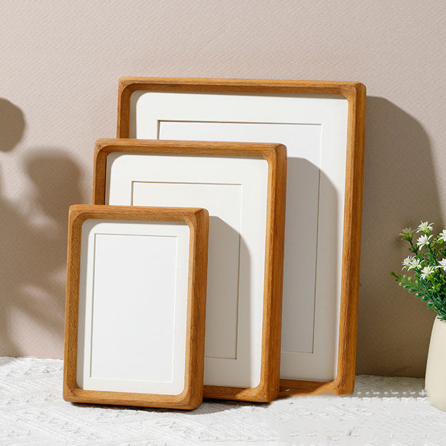 Royora Modern Wood Photo Frame with Rounded Corners for Tabletop Display
