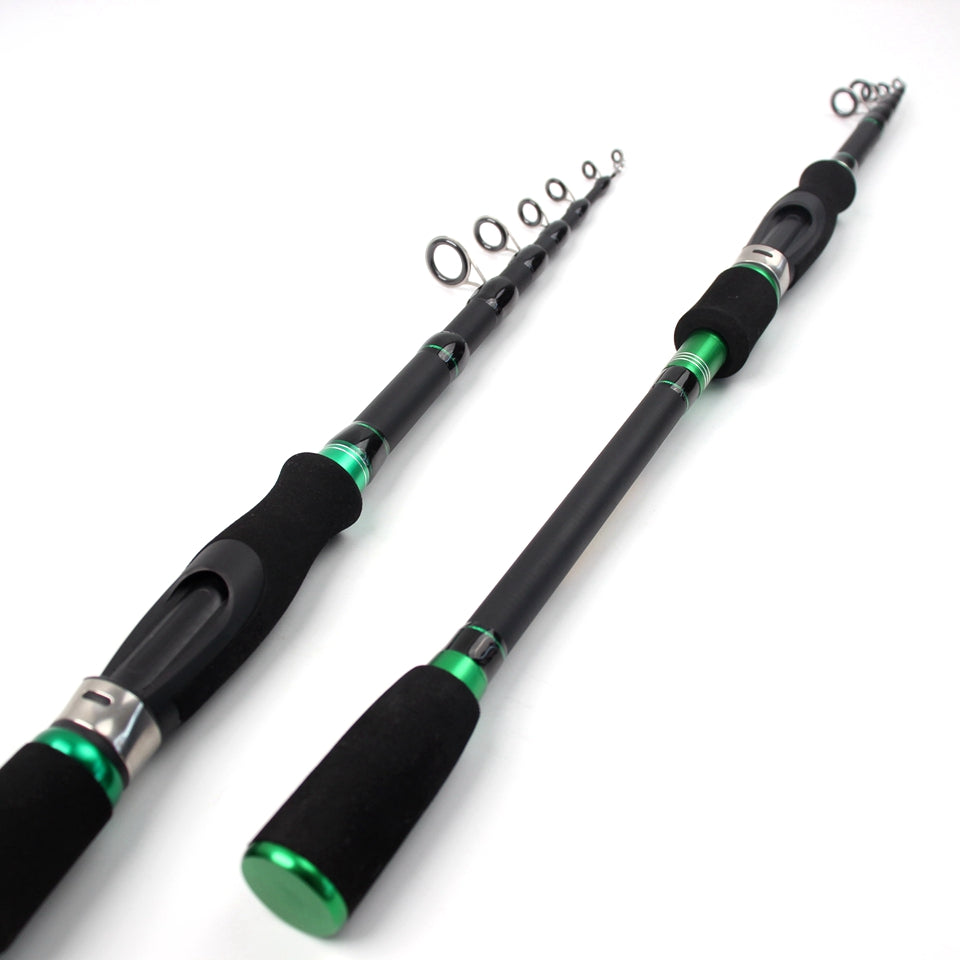 Novara Portable Carbon Fiber Baitcasting Fishing Rod And Reel Combo