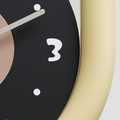 Novara Modern Silent Pendulum Wall Clock-Oval Decorative Timepiece