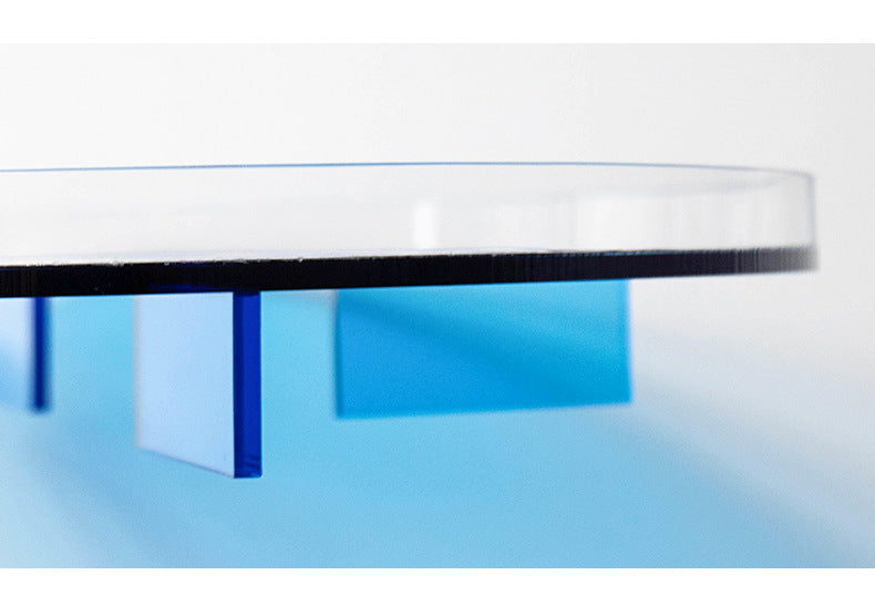 Royelle Acrylic Round Serving Tray – Versatile Decorative Ottoman Tray