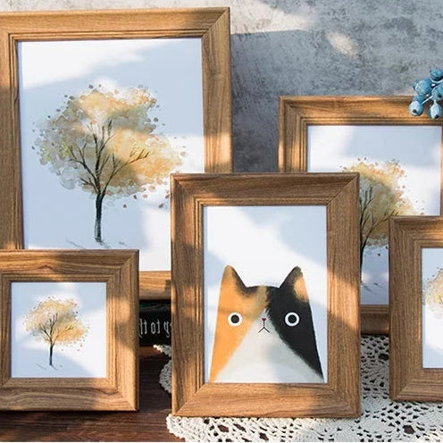 Royelle Modern Wood Grain Picture Frame for Wall or Tabletop Display