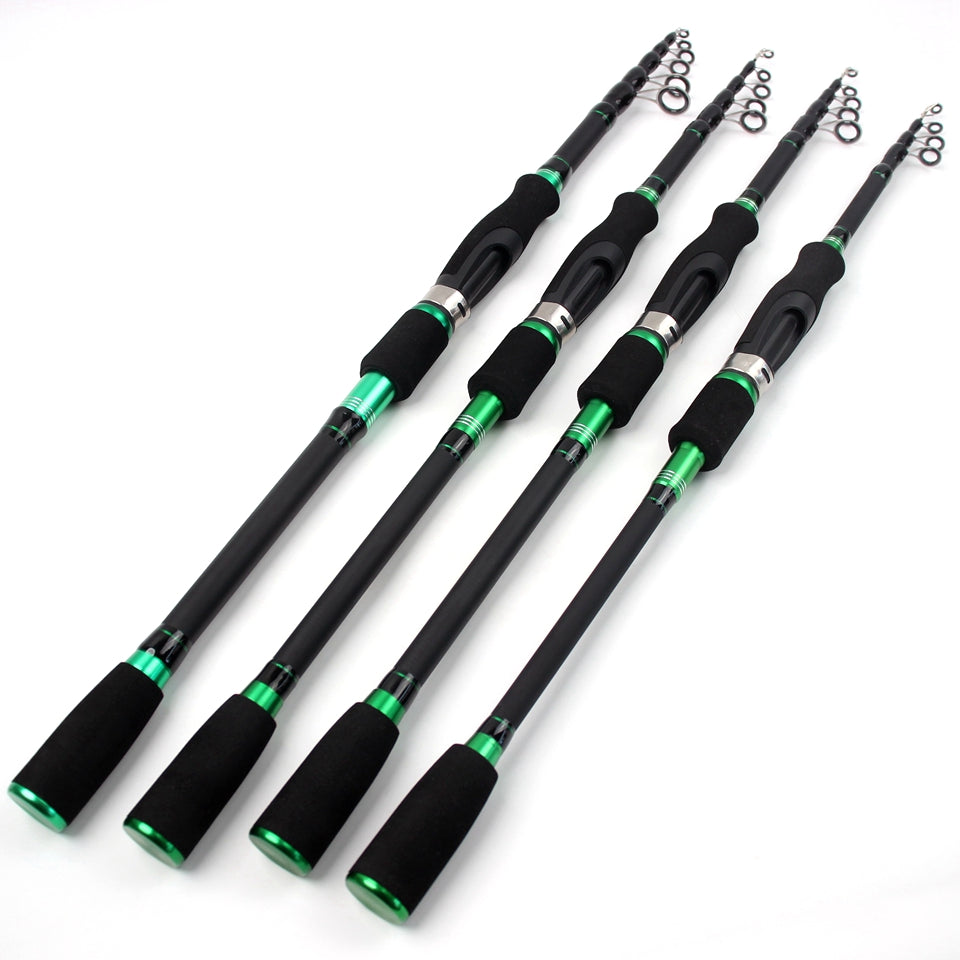 Novara Portable Carbon Fiber Baitcasting Fishing Rod And Reel Combo