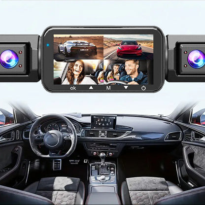 Novara 4K Quad-Camera Dash Cam System with WiFi - Night Vision & 32GB Storage Support