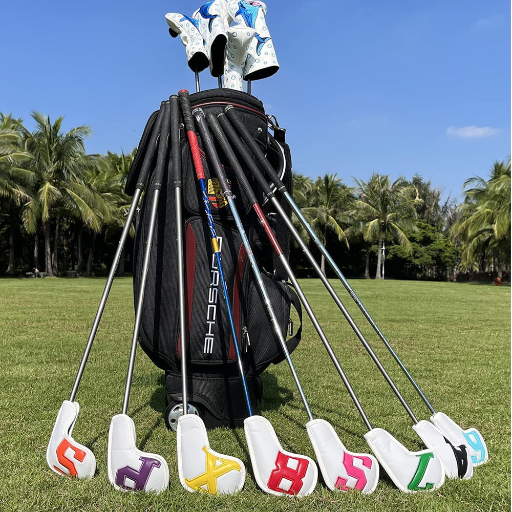 Royeva Golf Iron Head Covers Set-Waterproof Protective 10 Pcs Club Cover