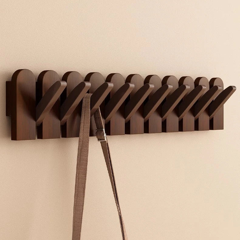 Royora Wall Mounted Key Holder with Flip Down Hooks for Entryway Organization