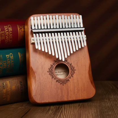 17 Key Mahogany Wood Kalimba Thumb Piano Beginner Finger Instrument 2