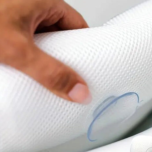 Royeva Spa Bath Pillow Ergonomic Headrest Double-Padded Non-Slip Neck & Back Support