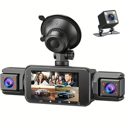 Novara 4K Quad-Camera Dash Cam System with WiFi - Night Vision & 32GB Storage Support