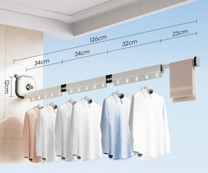 Royelle Wall Mounted Retractable Clothes Drying Rack-Space Saving Foldable