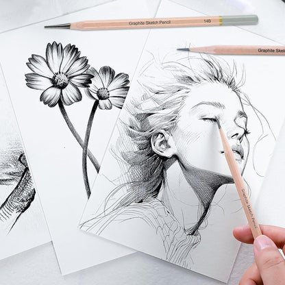 Royora Professional Drawing Kit-Graphite And Charcoal Sketch Set Art Supplies