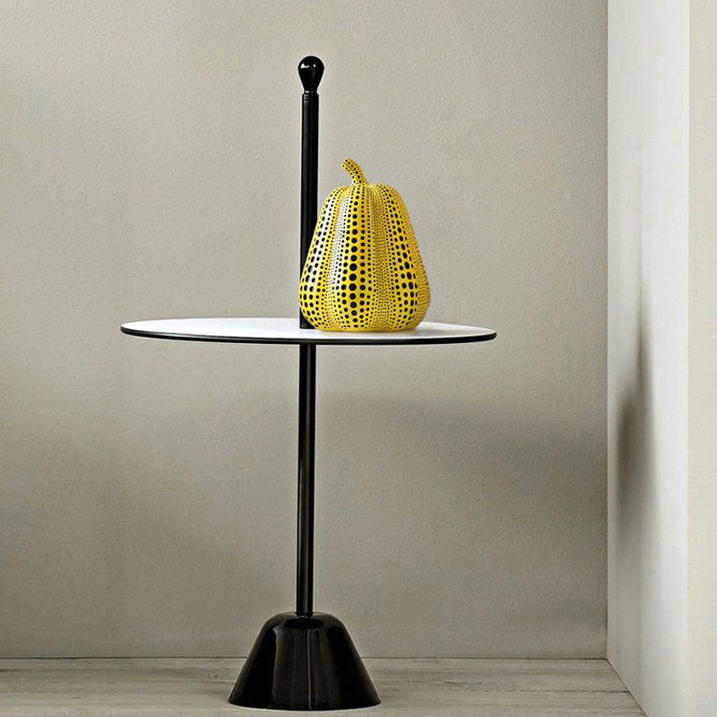 Royora Modern Yellow Polka Dot Pumpkin Sculpture - Abstract Art Home Decor