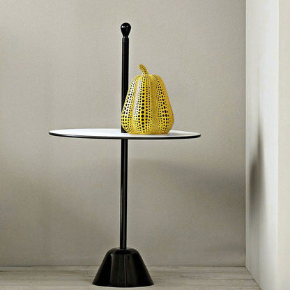 Royora Modern Yellow Polka Dot Pumpkin Sculpture - Abstract Art Home Decor
