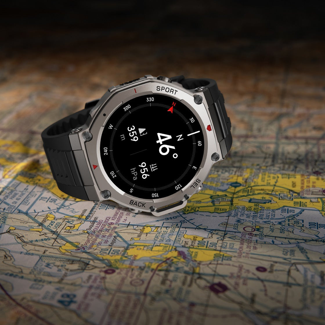 Novara GPS Sport Watch with AMOLED Display, 170+ Sports Modes & 5ATM Waterproof