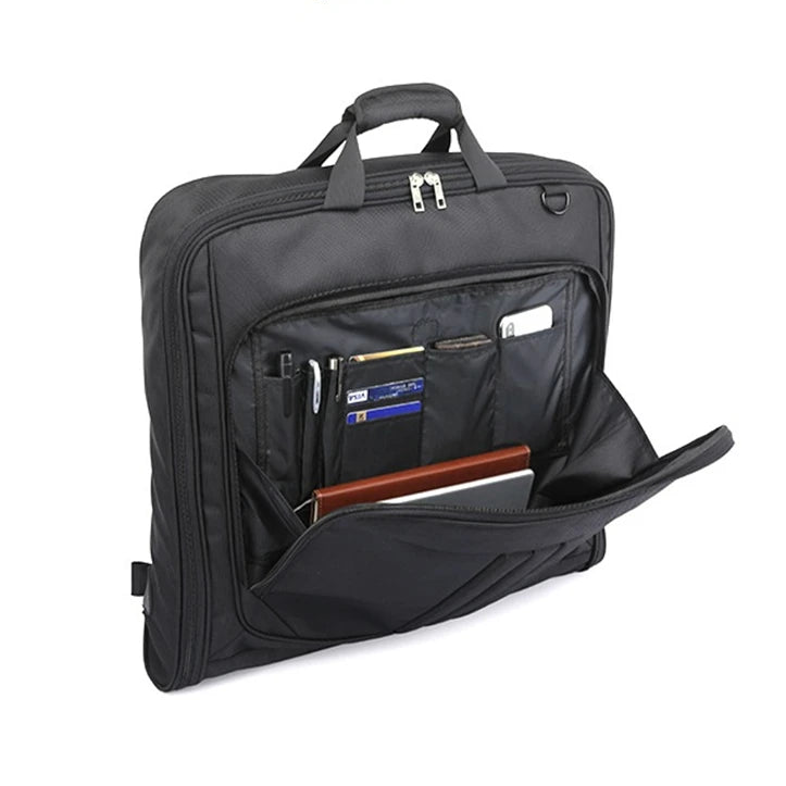 Royeva Foldable Carry-On Garment Bag - Waterproof Suit & Dress Travel Organizer with Strap