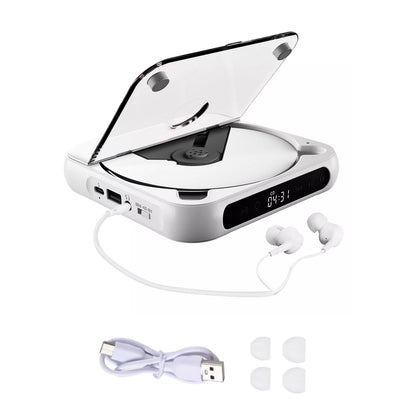 Royeva Portable Bluetooth CD Player-Rechargeable Compact Audio Player