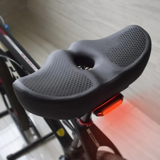 Eloria Oversized Nose-less Bicycle Saddle with Shock Absorption Ability