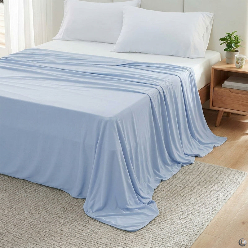Royeva Cooling Blanket-Lightweight Breathable Silk Summer Bed Blanket