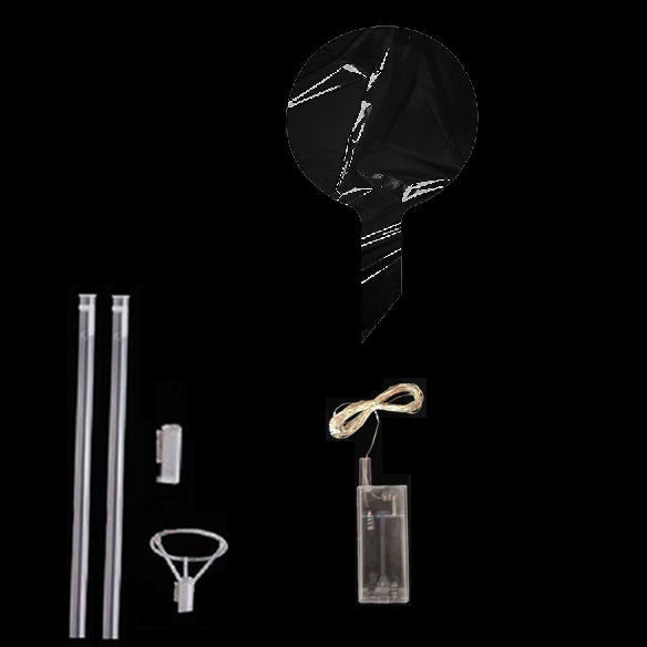 Royeva Transparent LED Light Up Balloons-Party Decor Set