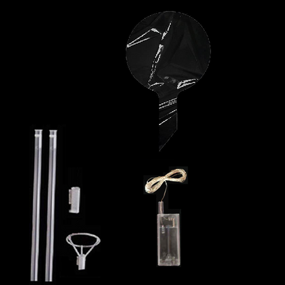 Royeva Transparent LED Light Up Balloons-Party Decor Set