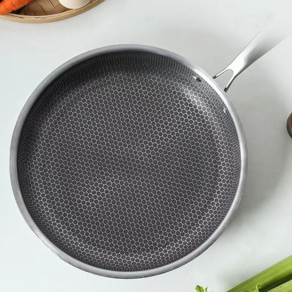 Royora Stainless Steel Honeycomb Nonstick Frying Pan Induction Safe Cookware