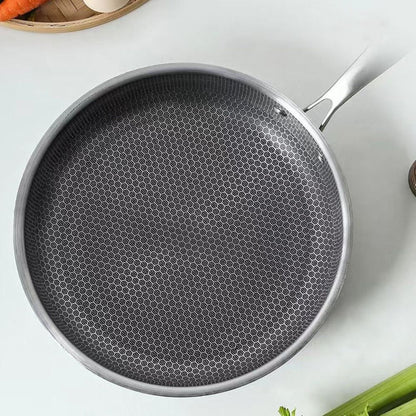 Royora Stainless Steel Honeycomb Nonstick Frying Pan Induction Safe Cookware