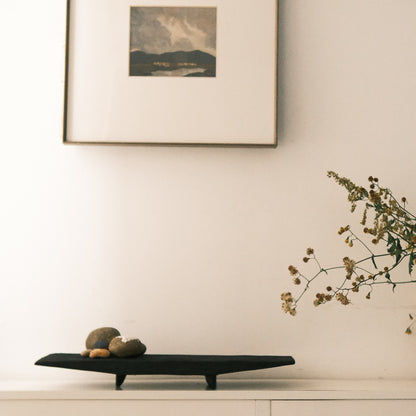 Royeva Minimalist Solid Wood Decorative Tray For Coffee Table Accent