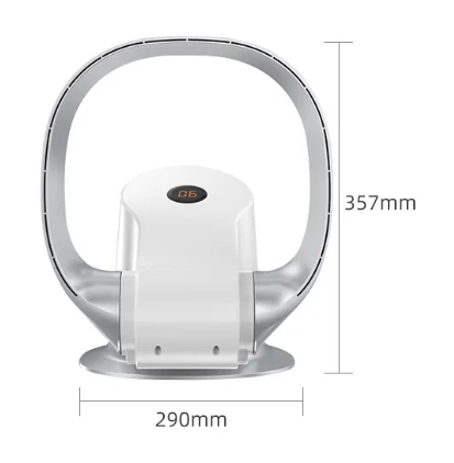 Eloria Bladeless Wall Fan - Quiet 10-Speed Mountable Air Circulator with Remote & Timer