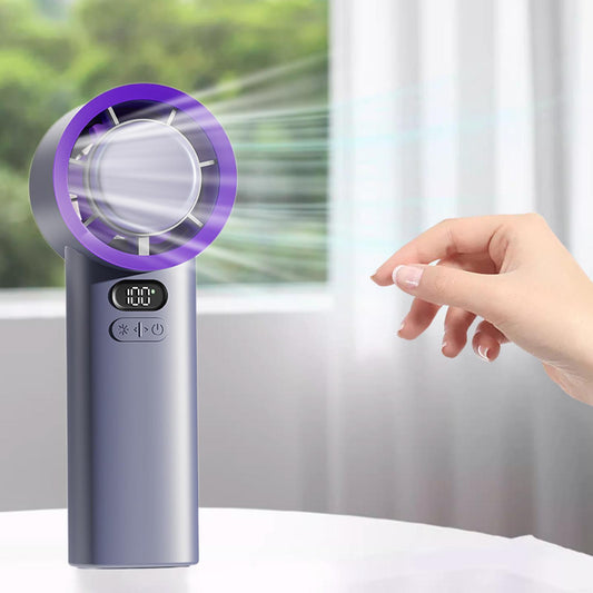 Royora Portable USB Rechargeable Handheld Fan, 3 Speeds, 10-Hour Battery Life