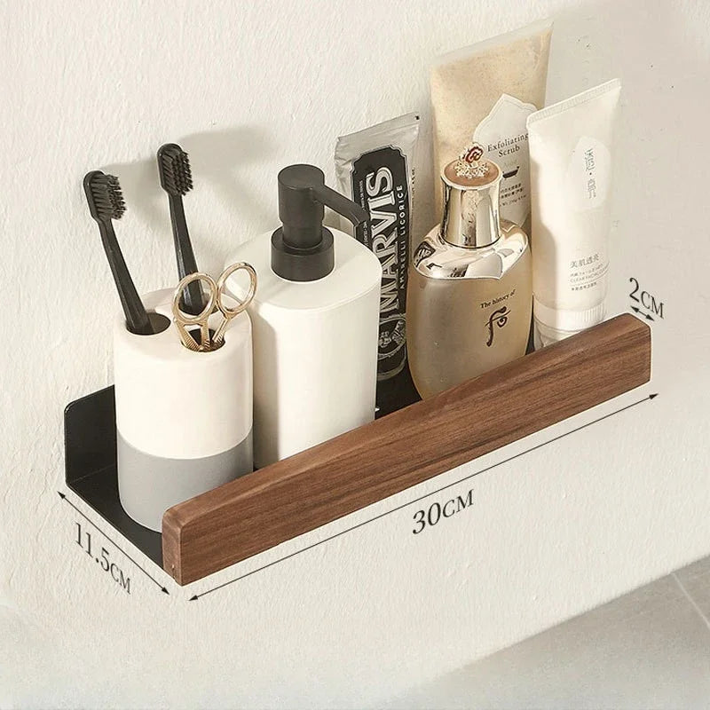 Royelle Adhesive Bathroom Wall Shelf-Slim Shower Ledge Storage Organizer