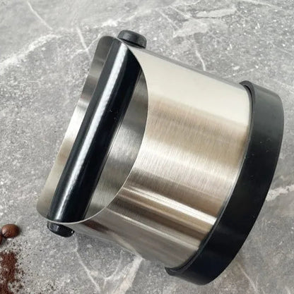 Novara Stainless Steel Espresso Knock Box with Rubber Bar and Non-Slip Base