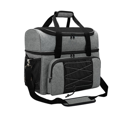 Novara Insulated Bowling Ball Tote Bag With Zippered Pockets