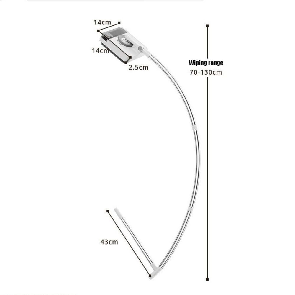 Royeva Dual Sided Magnetic Window Cleaner With Telescopic Handle