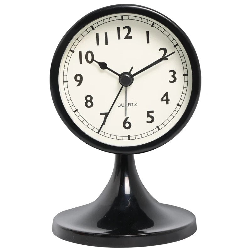 Royeva Silent Metal Alarm Clock with Nightlight for Bedroom