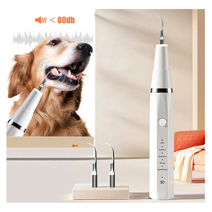 Novara Pet Ultrasonic Dental Scaler & Plaque Remover for Dogs & Cats with LED Light