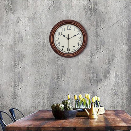 Royeva Classic Wooden Wall Clock-Silent Movement For Living Room