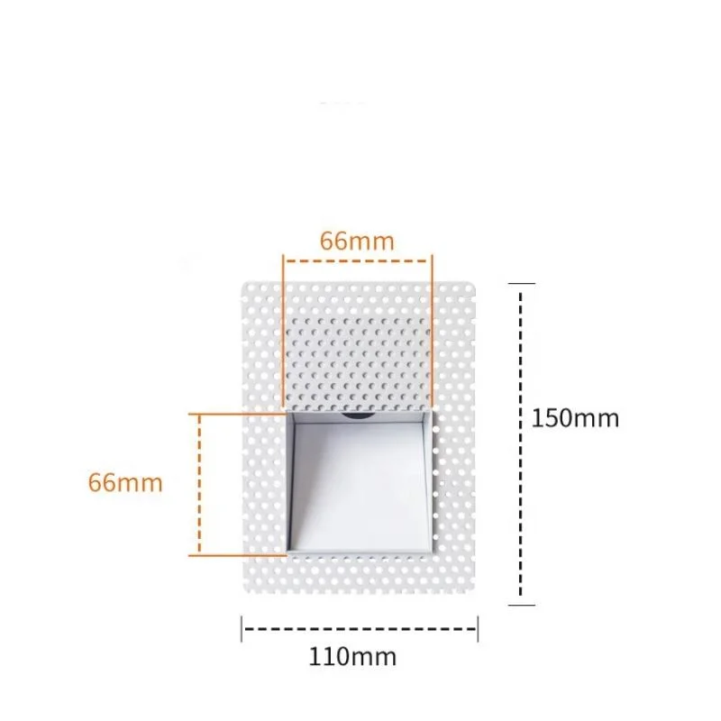 Royeva Indoor LED Wall Light Fixture, Hallway Lighting Modern Rectangle
