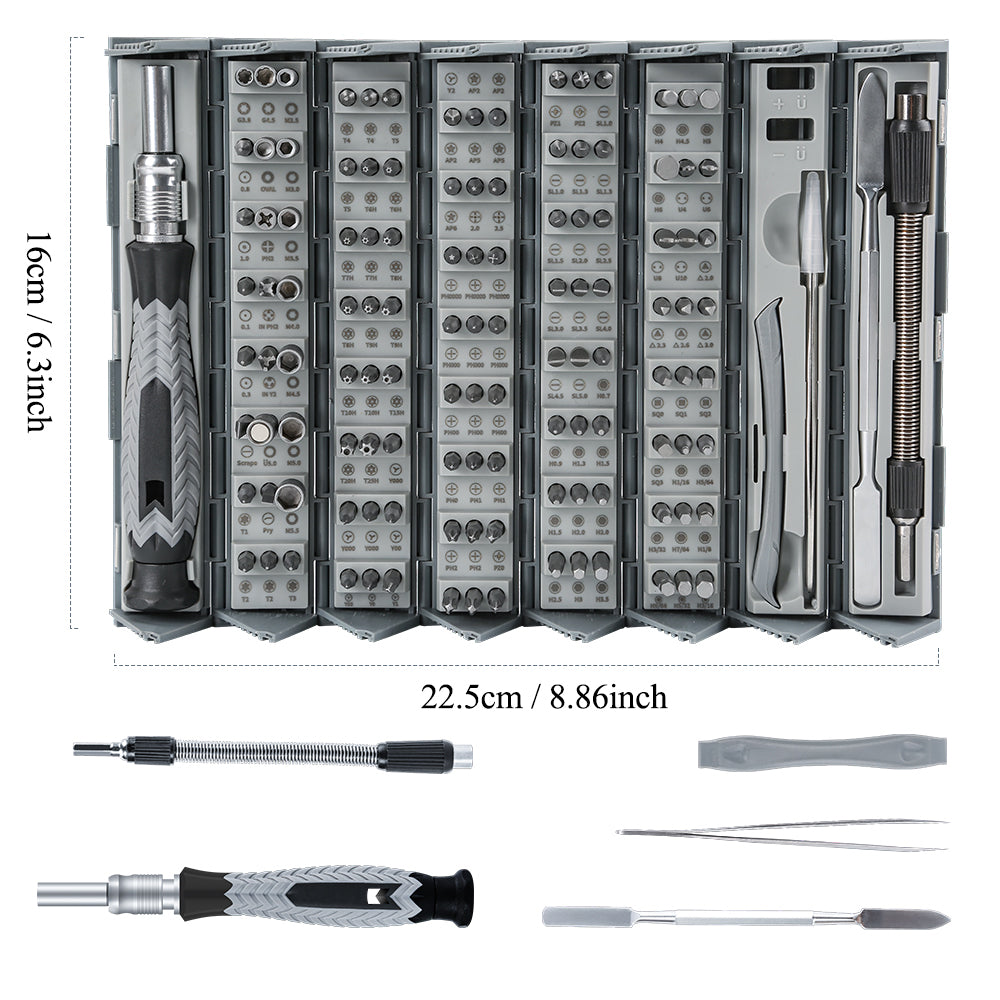 Royeva 126-Piece Precision Screwdriver Set-Magnetic Repair Tool Kit for Electronics