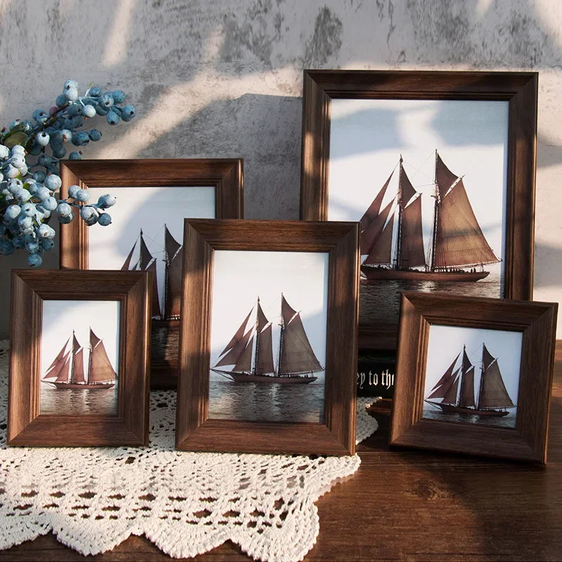 Royelle Modern Wood Grain Picture Frame for Wall or Tabletop Display