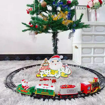 Royelle Christmas Tree Train Set with Music and Lights-Holiday Decoration