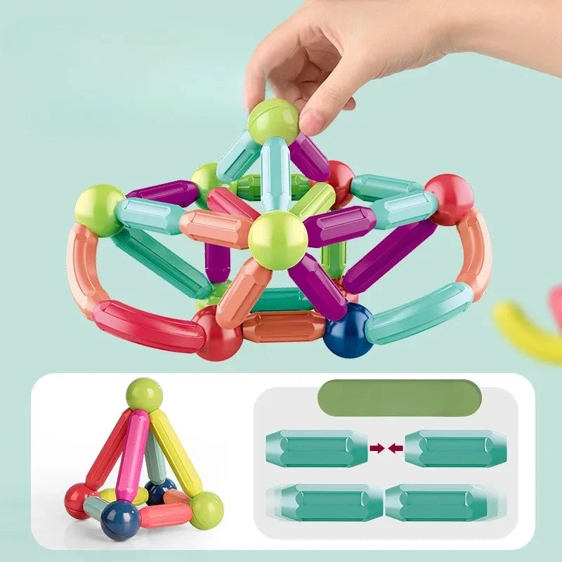 Sovere Magnetic Building Blocks Set for Kids - Creative Toy for Cognitive Development