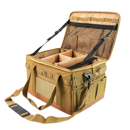 Royora 30L Padded Camp Kitchen Storage Crate With Dividers