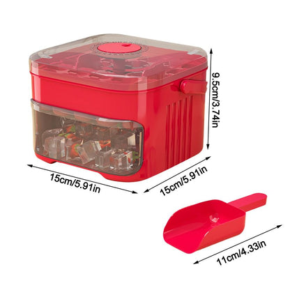 Royora 50-Cube Ice Maker with Storage Bin and Easy Press Release