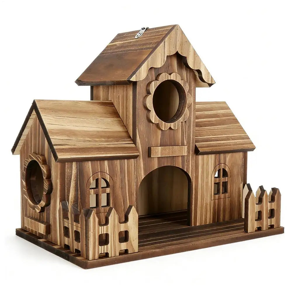 Novara Wooden Birdhouse for Small Garden Birds - Durable & Easy Clean Nesting Box