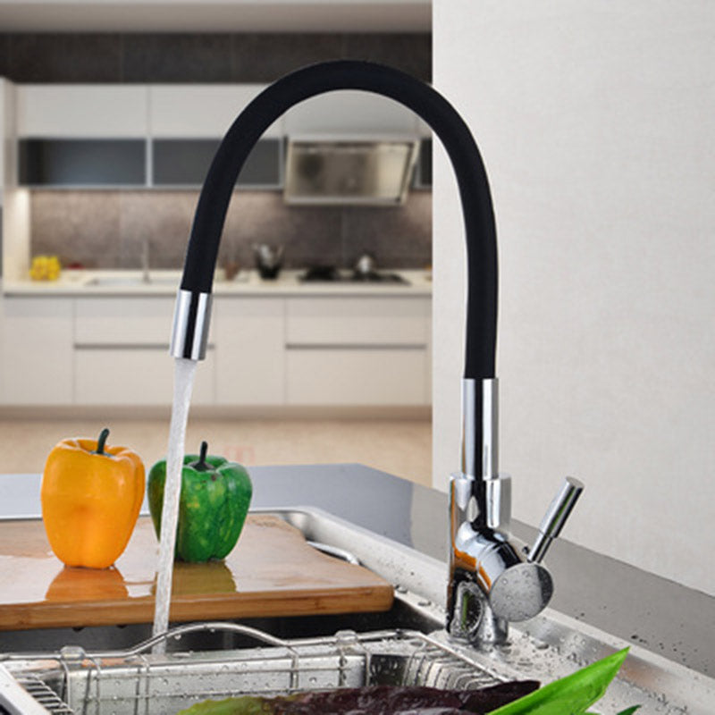 Royeva Flexible Kitchen Faucet with Hot Cold Mixer Tap