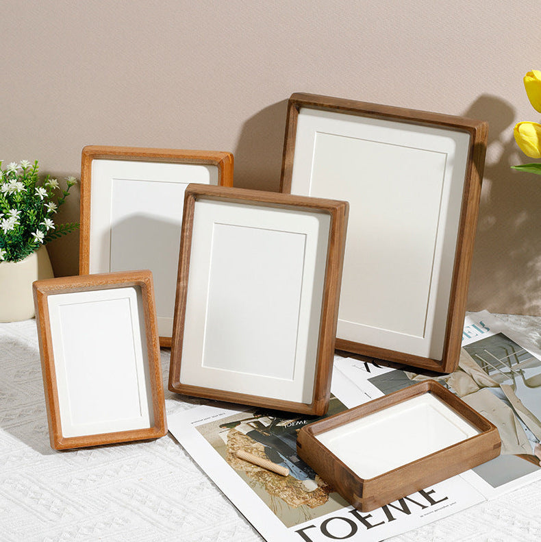 Royora Modern Wood Photo Frame with Rounded Corners for Tabletop Display