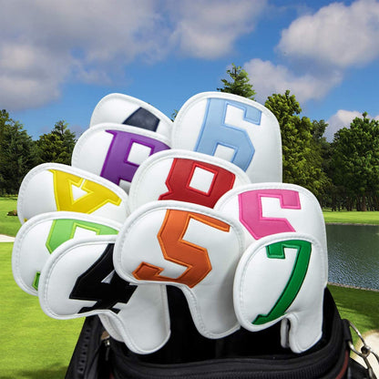 Royeva Golf Iron Head Covers Set-Waterproof Protective 10 Pcs Club Cover