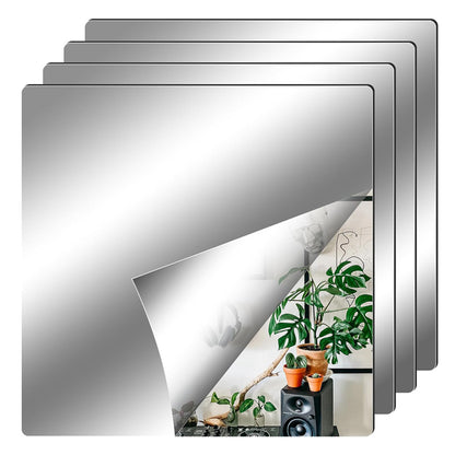 Royelle Flexible Self Adhesive Mirror Sheet Cut To Fit Wall Panel