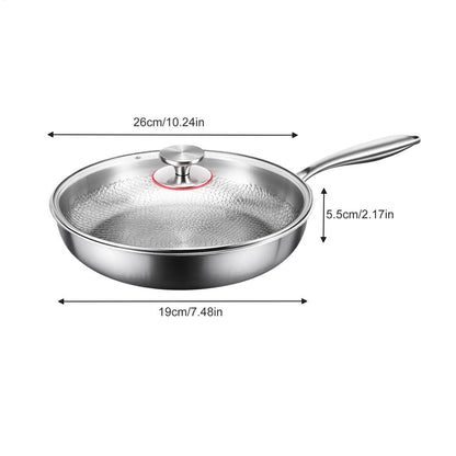 Sovere 12-Inch Hammered Titanium Non-Stick Frying Pan for Precision Cooking