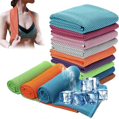 Eloria 4-Pack Microfiber Cooling Towels  for Sports, Running, Gym & Travel
