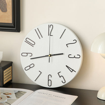 Novara Modern Silent Wall Clock for Living Room, Bedroom & Office with Quartz Movement